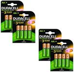 Duracell 1300mAh AA Size Rechargeable Batteries--Pack of 16