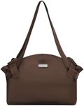 ALVABABY Small Waterproof Blanket Bag,Brown Shoulder Bags for Women, Cute Hobo Tote Handbag,Cloth Diaper Wet Bags,Multi-functional Organizer Bags, Travel Beach Yoga Gym Bag