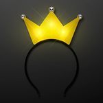 Light Up LED Crown Tiara Princess Headband (Yellow)