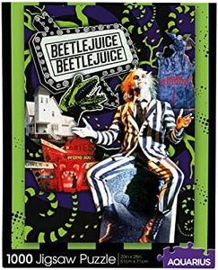 AQUARIUS Beetlejuice Collage Puzzle (1000 Piece Jigsaw Puzzle) - Glare Free - Precision Fit - Officially Licensed Beetlejuice Merchandise & Collectibles - 28 x 22 Inches