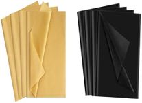 160 Sheets Gold Tissue Paper for Gift Bags & 160 Sheets Black Tissue Paper for Gift Bags