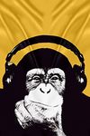 Tucocoo Banksy Headphone Monkey Tapestry Men Wall Tapestry for Bedroom Aesthetic Graffiti Art Tapestry Thinking Monkey Tapestries Wall Hanging for Room (40x60Inch)