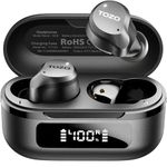 TOZO NC9 Hybrid Active Noise Cancelling Earbuds for Travel Work Calls, 45dB ANC Wireless Earbuds, 6-Mic ENC for Clear Calls, Deep Bass 60H IPX8 Bluetooth 5.3 Ear Buds with App for Custom EQ