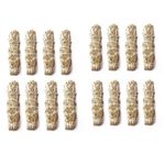 Essencio Shop Pure Natural Indian White Sage 16 Bundles Smudging Sticks (7 Inches) - 16 Pieces of 27-33 Grams Each Removes Negativity