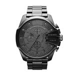 Diesel Mega Chief Stainless Steel Chronograph Men's Watch, Color: Gunmetal (Model: DZ4282)