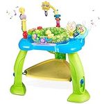 Eastsun Baby Jumperoo Activity Jumper Bouncer with 6 Interactive Toys,Three Adjustable Height,360° Rotation,Ages 6 Months +,Blue