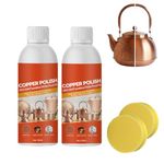 Brass Brass Cleaner, Brass Cleaner and Polish, Copper Cleaner and Polish, Brass Cleaner and Polish Spray, Copper Cleaner and Polish for Pots and Pans (2 Pcs)