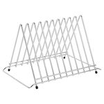 Hygiplas Chopping Board Rack of Sturdy Stainless Steel 10 Slots