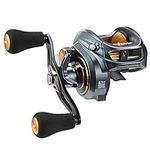 Piscifun Alijoz Baitcasting Reels Low Profile Baitcaster Aluminum Frame Baitcast Fishing reel, Size 300, 33lb Drag 8.1:1 Gear Ratio Freshwater Saltwater Double Handle Casting Reels (Right Handed)