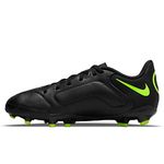 Nike Unisex Kid's Junior Legend 8 Club Fg/Mg Soccer Shoe Cleats, Black/Volt1, 6 Big Kid