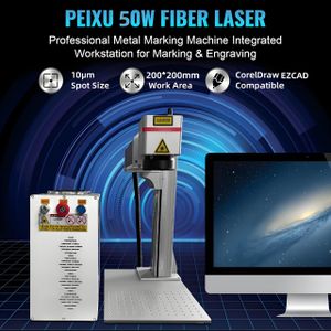 50W Fiber Laser Engraver – 200x200mm Marking Machine