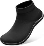 SKASO Sock Shoes Minimalist Barefoot Shoes for Men Slip on Lightweight Comfortable for Gym Swimming Running Black Men Size 13-14