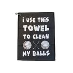 SHANKITGOLF Golf Towel Funny Gag Gift Clean Golf Balls with Clip