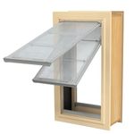 Endura Flap E2 Double Flap Pet Door for Door Installations | Stylish for Interior & Exterior Doors | Durable Aluminum Frame & Weatherproof Dual-Layer Flap | Tan, XL, Double Flap