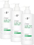 Dove Scalp + Hair Therapy Dandruff Control Shampoo hair care with Salicylic Acid, Piroctone and Panthenol for up to 100% flake-free scalp* 400 ml (Pack of 3)