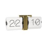 Karlsson KA5601WH Flip Watch No Case White, Brass Metal Stand, White, 8.5 x 36 x 14 cm, Wit