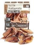 Mighty Paw Pig Ears for Dogs | All Natural Dental Dog Treats. Single Ingredient Pig Ear Dog Treats. Better Than Rawhide Dog Snacks for Puppy and Small, Large Dogs & Medium Dogs (Half Ears, 12 Pack)