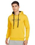 Amazon Brand - Symbol Men's Cotton Blend Neck Hooded Regular Fit Sweatshirt (Aw20Ihs11_Dawn Yellow_M)