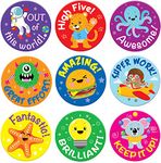 S&O Reward Stickers for Teachers. 1008 Stickers for Students in 9 Designs. 1 Inch School Stickers on Sheets. Teacher Supplies for Classroom, Potty Training Stickers, Motivational Stickers