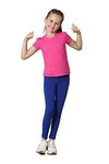 Van Heusen Girls Leggings - Power Plus Cotton Spandex - Power Plus, Super Soft, Stretchable_56301_Sodalite Blue_7-8 Years