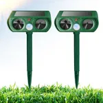 Gebatule 2 Pack Solar Animal Repell