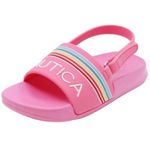 Nautica Kids Toddler-Infant Athletic Slide Pool Sandal |Boys - Girls|(Infant/Toddler/Little Kid), Pink Lemonade, 9 US Toddler