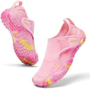 JEPERLUU Kids Water Shoes - Toddler to Big Kid Light Pink