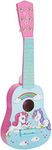 LEXIBOOK My First Guitar Unicorn for Children, 6 Nylon Strings, 21’’ Long, Guide Included, Pink/Blue, K200UNI