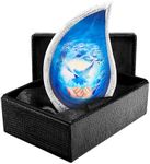 Trupoint Memorials Small Urns for Human Ashes Keepsake – Mini Urns for Ashes, Small Keepsake Urns for Human Ashes, Mini Urns for Human Ashes Dad, Cremation Keepsakes for Ashes – Small, Teardrop Dove