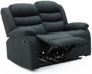 sleepkings Sorrento 2 Seater Recliner Sofa Grey Fabric