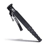 SIRUI AM-306M Camera Monopod, 6-Section 15.6-61.4 inches Aluminum Alloy Extendable Compact Lightweight Portable Travel Monopod for DSLR Cameras, Payload 17.6 lbs/8kg