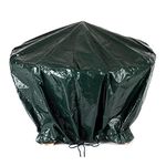 LIVIVO Heavy Duty Large Waterproof Firepit Cover Fire Pit BBQ Rain Garden UV Protector New Premium Quality With Drawstring Cord - Green