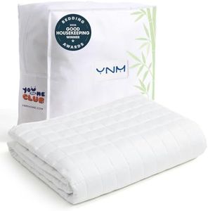 YnM Cooling Weighted Blanket for Adults, 20lbs Heavy Bed Throw for One Person of 190lbs, Perfect for Hot Sleepers or Warm Climates with Cooling Rayon/Glass Beads(60x80 Inches,Queen Bed, White)