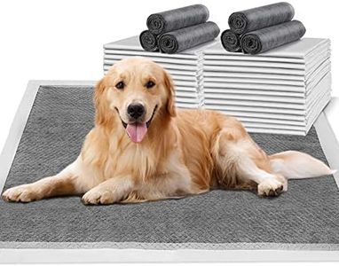 HIDOGGYLD Dog Pee Pads Extra Large 28" x 34", 40 Count, Activated Carbon Charcoal Puppy Pads XL, Potty Pads for Dogs with Adhesive Sticky Tape, Disposable Training Bed Pads for Pets, Doggies, Cats