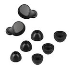 kwmobile Replacement Ear Tips Compatible with Jabra Elite 7 Pro - Set of 6 - Memory Foam Eartips - Black