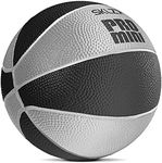 SKLZ Pro Mini Hoop 5-Inch (12.5cm) Foam Basketball, Mini Basketball,Black/Silver