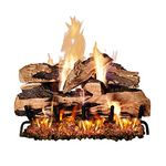 Peterson Real Fyre 18-inch Split Oak Designer Plus Log Set with Vented G45 Dual- Flame Burner - Match-Light (Natural Gas)