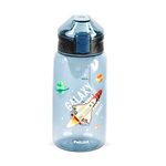 Attro Galaxy Water Bottle a Stylish and Functional 700ml Water Bottlewith Eye-Catching Print & Fruit Infuser Easy to Carry with Grip Handle Airtight,Leakproof,100% Food Grade & Durable-Midnight Blue