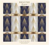 Deluxe Christmas Crackers with Unique Designs and Festive Surprises 10 x 14” | Harmless Holiday Party Essentials for Family Gatherings, Fun Presents, and Celebrations (BROWN CREAM TREE)