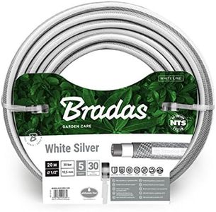 Gartenschlauch 1/2" 30m NTS knickfest verdrehungsfest Wasserschlauch White Silver WWS1/230 BRADAS 5342