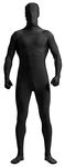 Aniler Men's and Women's Spandex Full Body Zentai Costume Bodysuit, Black, Small