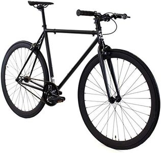 Golden Cycles Fixed Gear Single Speed Bike - Perfect Urban Commuter Bicycle with Front and Rear Brakes - Ideal for Teens and Adults - The Bike Comes in Different Sizes (55cm, Vader)