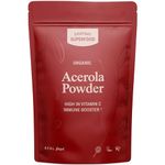 Organic Acerola Cherry Powder 50g Freeze Dried Everyday Superfood Pure Acerola Powder Rich in Vitamin C Certified Organic Vegan & Kosher