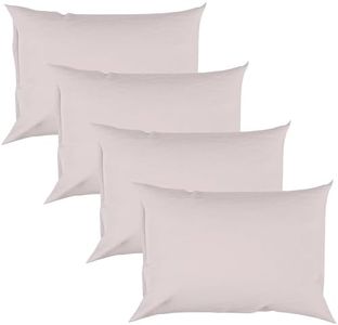 Bamboo Bay Hotel Quality 4 Piece Cooling Pillow Cases for Hot Sleepers - 100% Viscose Made from Bamboo Pillowcase - Soft & Breathable Pillow Covers with Envelope Closure - King 20" x 40" - Light Pink