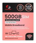 Three 500GB 5G Data SIM - 500GB Preloaded EVERY MONTH from now until 8th October 2025 - Perfect For Wifi Routers, Tablets & Phones - Optimised Business Grade Data