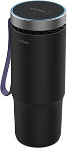 Philips GoPure GP5611 Small Portable HEPA Air Purifier with LED UVC Purification, for Car, Truck, RV/Camper, Reducing Allergens, Bad Smells, Smoke, Pet Odors, Bacteria, Viruses,Black