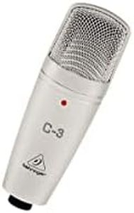 Behringer C-3 C-3 Behringer C3 Dual-Diaphragm Studio Condenser Microphone, Silver