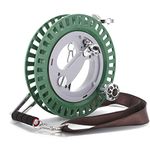 Comcrosfly 10.6in Large Kite Reel Kite String Winder Omnibearing Line-Guide Ratchet Lock Professional with Abdominal support bar & Webbing strap
