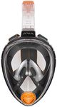 OCEAN REEF Air Classic Full Face Snorkeling Mask Unisex Adult, Black, S/M
