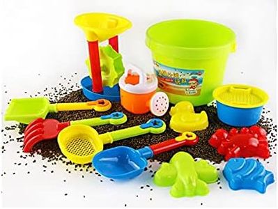 Diversity Land13 pcs Sandpit Bucket Toys Kids Square Sand Pit Outdoor Beach Play Gift